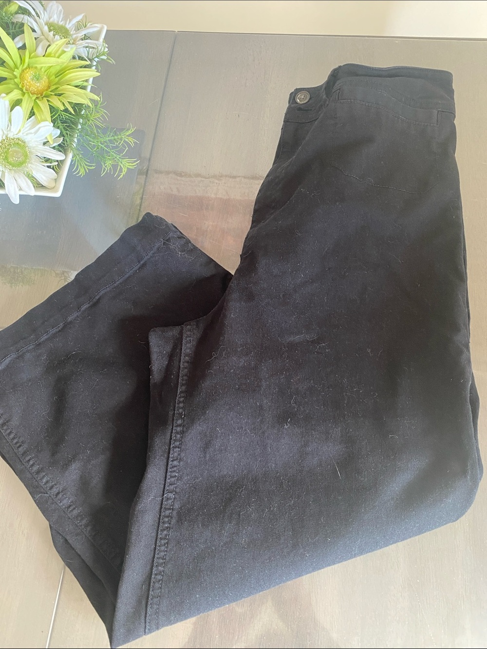 Unpublished Black Jeans Wide leg Ladies Clothes